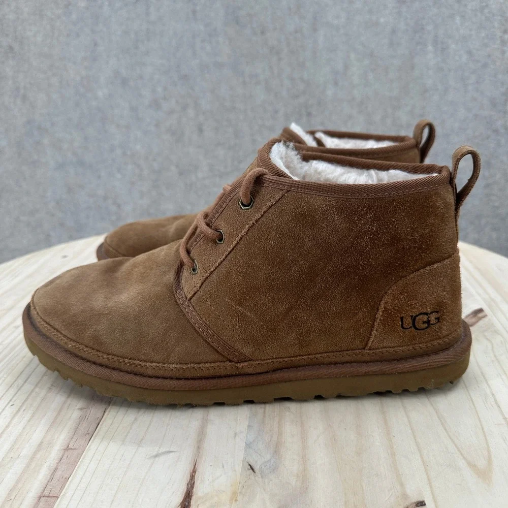 UGG Neumel Chestnut Suede Lace Up Chukka‎ Ankle Boots Mens 11